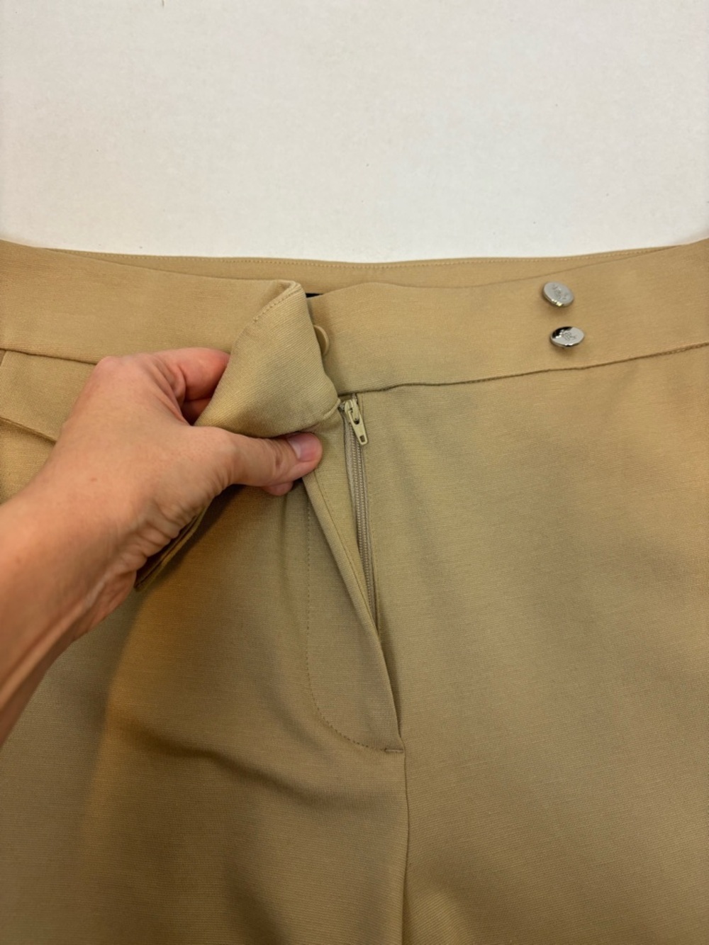 Lauren Ralph Lauren Ponte Ankle Pants in Tan Size XL - Picture 5 of 16